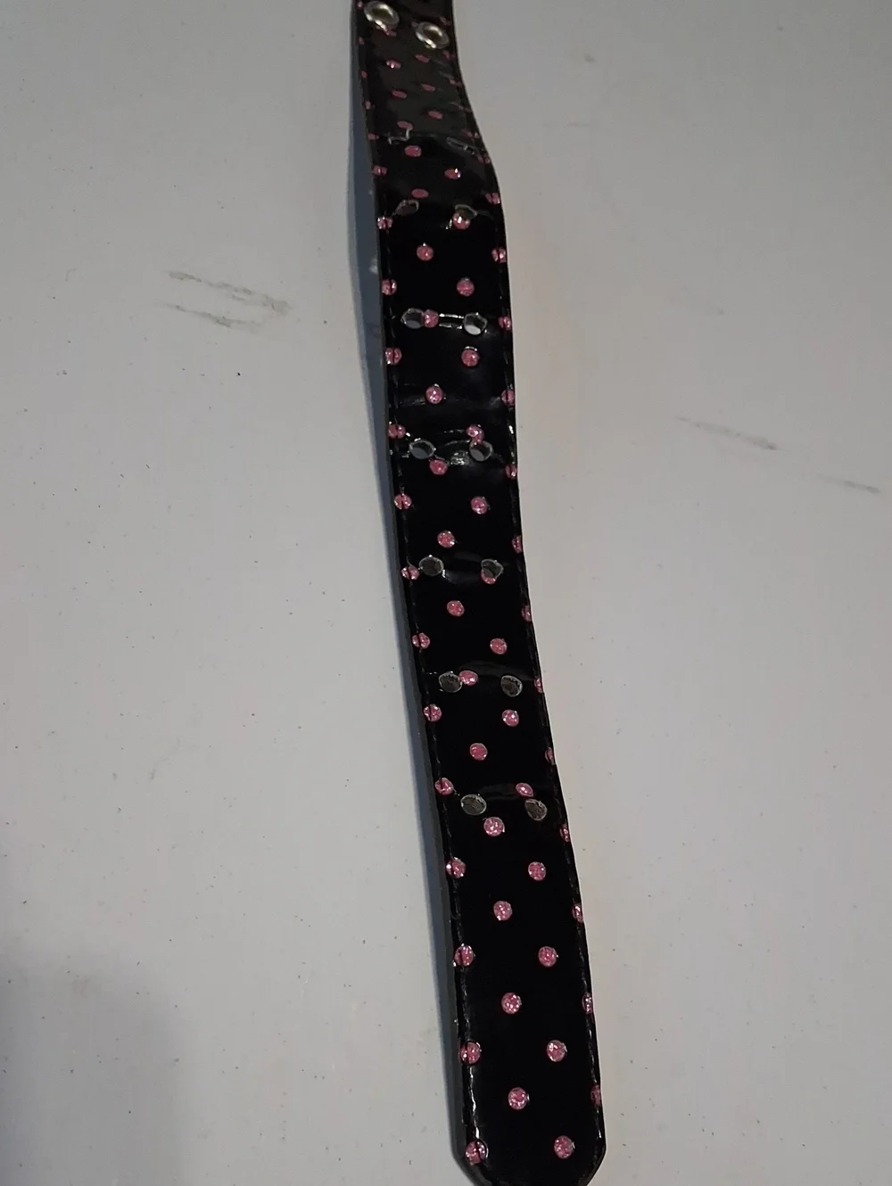 Black Belt with Pink Polka Dots  Kids